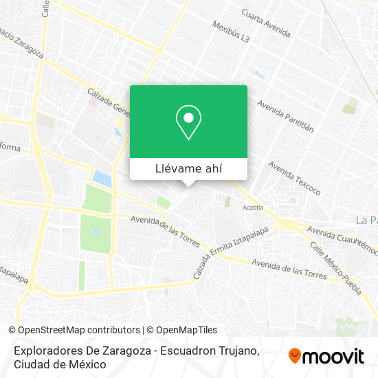 Mapa de Exploradores De Zaragoza - Escuadron Trujano