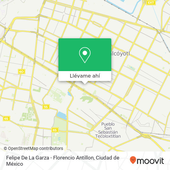Mapa de Felipe De La Garza - Florencio Antillon