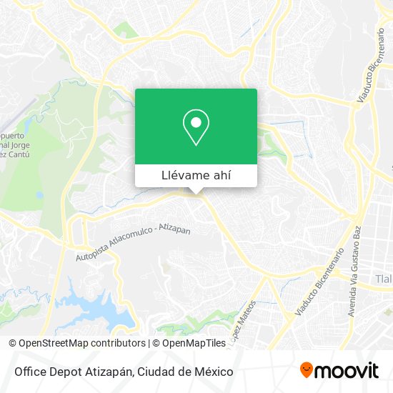 Cómo llegar a Office Depot Atizapán en Nicolás Romero en Autobús o Metro?