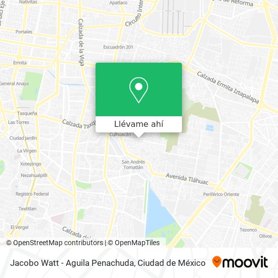 Mapa de Jacobo Watt - Aguila Penachuda
