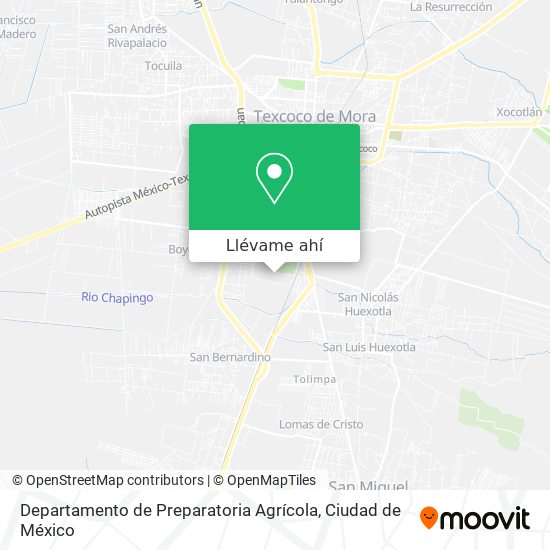 Mapa de Departamento de Preparatoria Agrícola