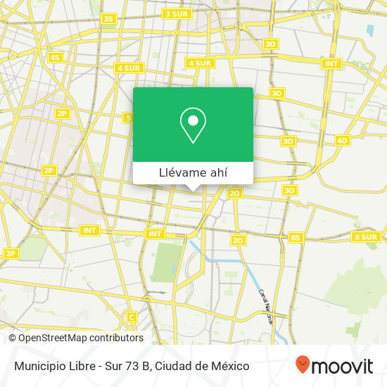 Mapa de Municipio Libre - Sur 73 B