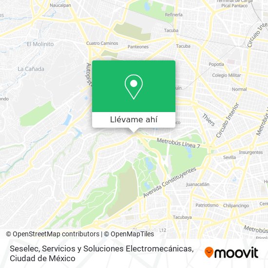 Mapa de Seselec, Servicios y Soluciones Electromecánicas