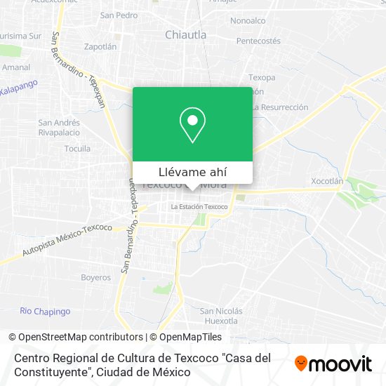 Mapa de Centro Regional de Cultura de Texcoco "Casa del Constituyente"