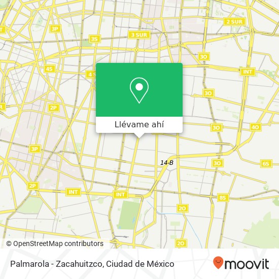 Mapa de Palmarola - Zacahuitzco