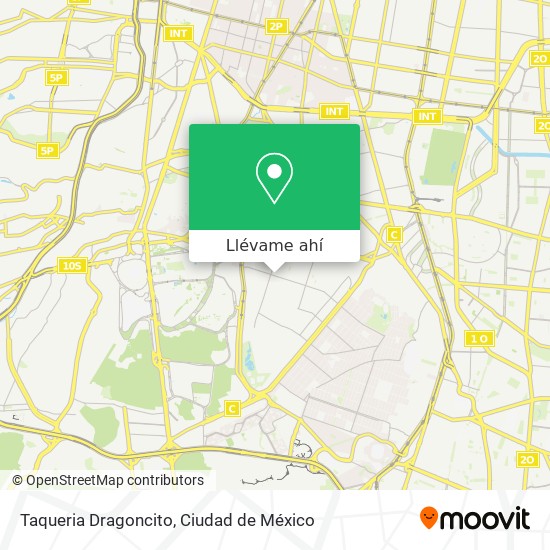 Mapa de Taqueria Dragoncito