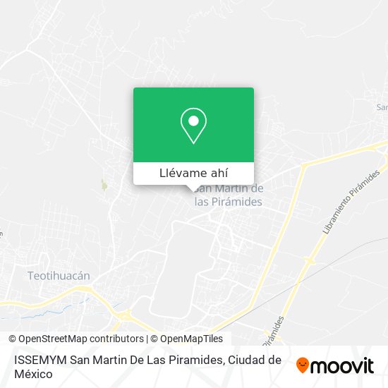 Mapa de ISSEMYM San Martin De Las Piramides