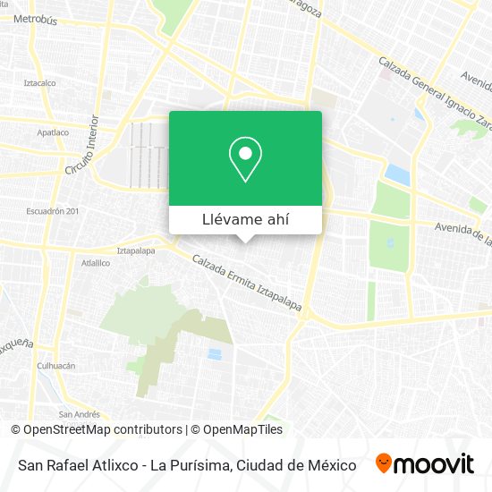 Mapa de San Rafael Atlixco - La Purísima