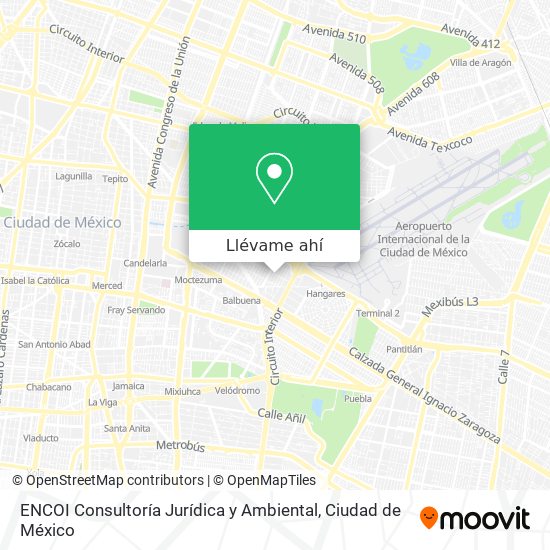 Mapa de ENCOI Consultoría Jurídica y Ambiental
