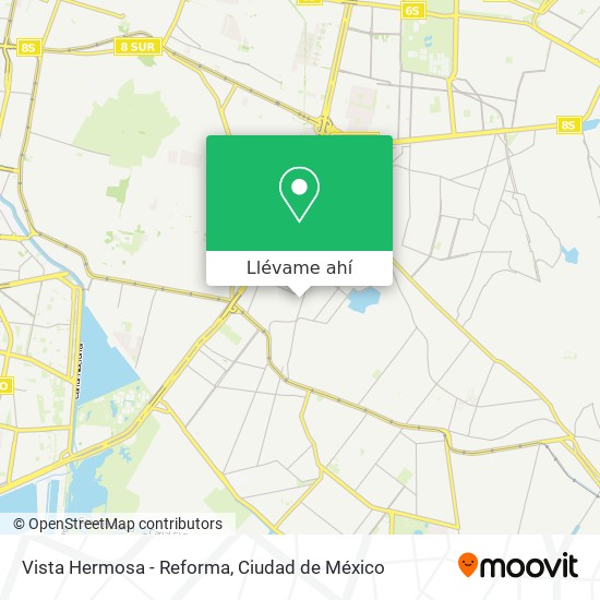 Mapa de Vista Hermosa - Reforma