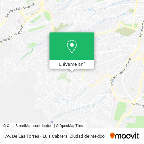 Mapa de Av. De Las Torres - Luis Cabrera