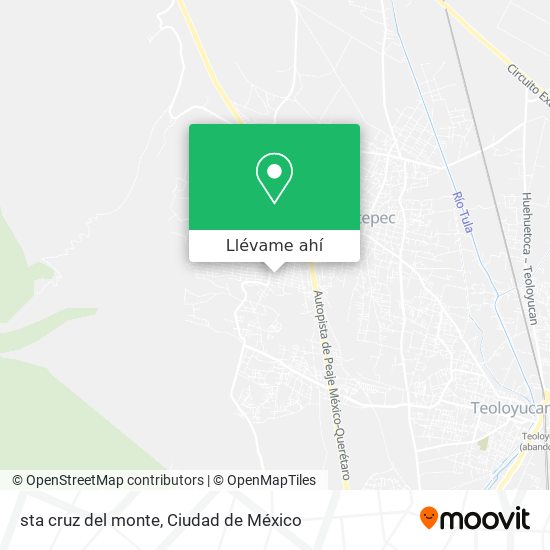 Mapa de sta cruz del monte