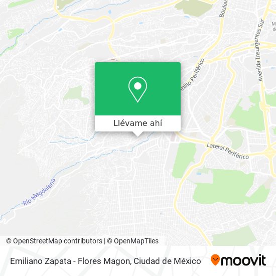 Mapa de Emiliano Zapata - Flores Magon