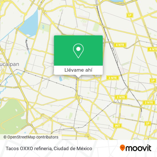 Mapa de Tacos OXXO refineria