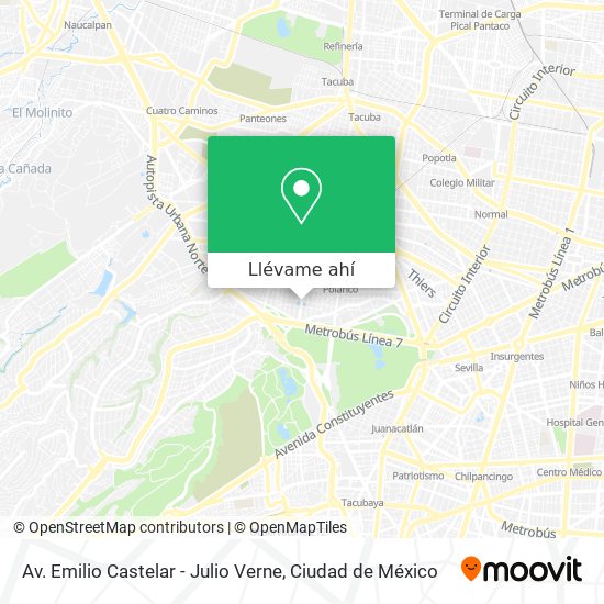 Mapa de Av. Emilio Castelar - Julio Verne