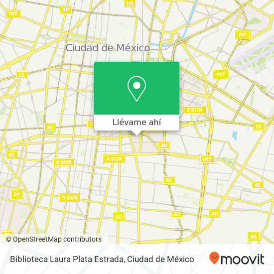 Mapa de Biblioteca Laura Plata Estrada