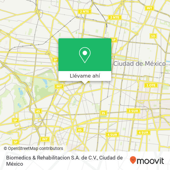Mapa de Biomedics & Rehabilitacion S.A. de C.V.