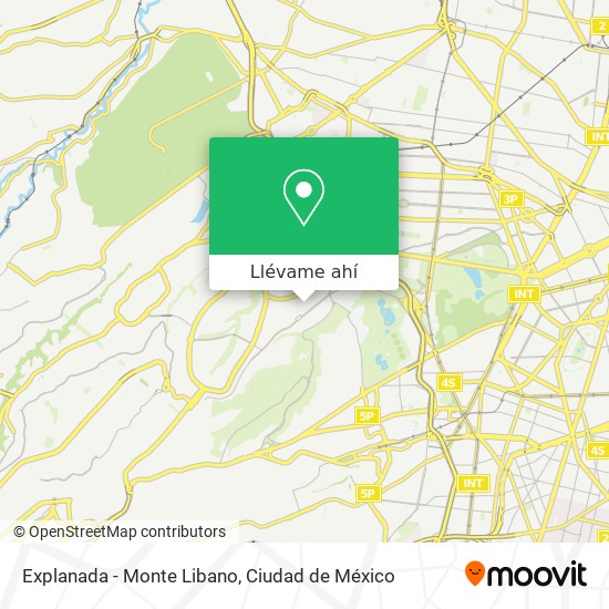 Mapa de Explanada - Monte Libano