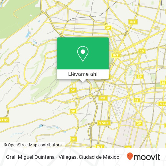 Mapa de Gral. Miguel Quintana - Villegas