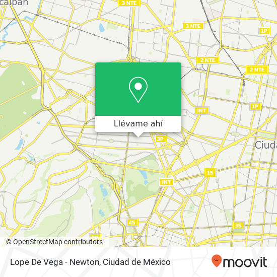 Mapa de Lope De Vega - Newton