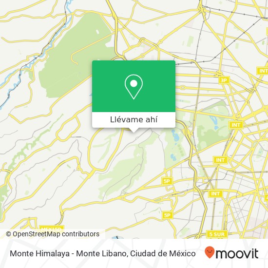 Mapa de Monte Himalaya - Monte Libano