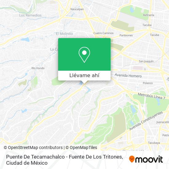 Mapa de Puente De Tecamachalco - Fuente De Los Tritones