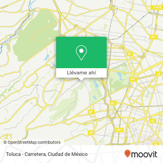 Mapa de Toluca - Carretera
