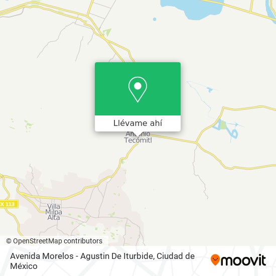 Mapa de Avenida Morelos - Agustin De Iturbide