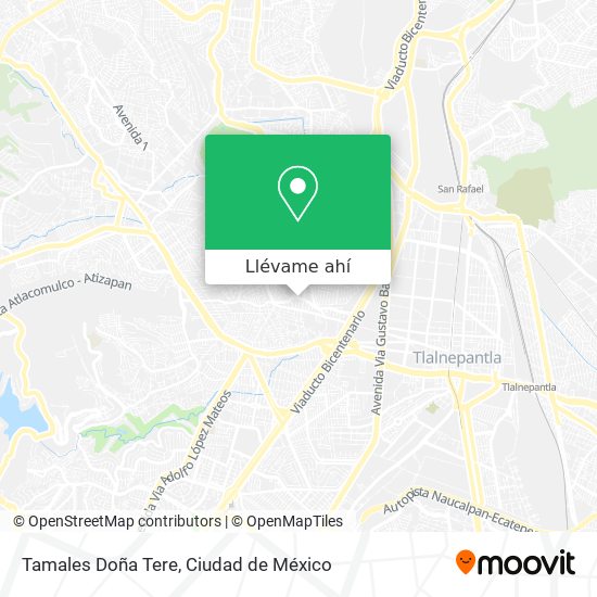 Mapa de Tamales Doña Tere