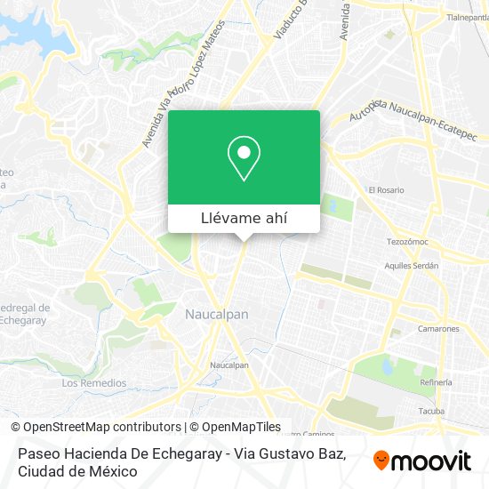 Mapa de Paseo Hacienda De Echegaray - Via Gustavo Baz