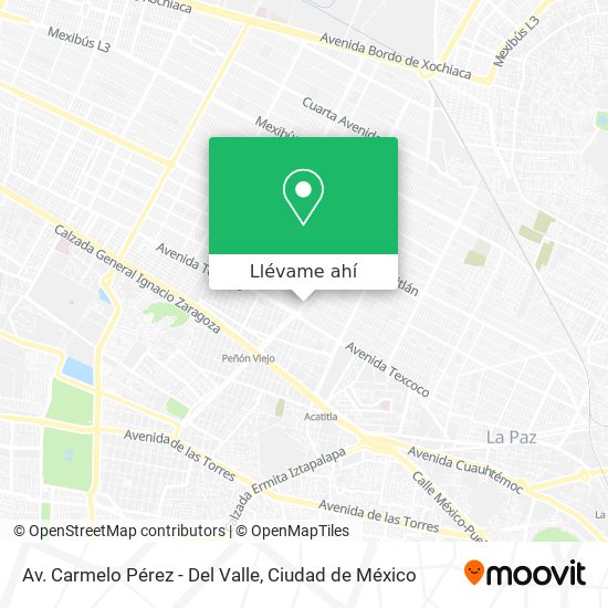 Mapa de Av. Carmelo Pérez - Del Valle