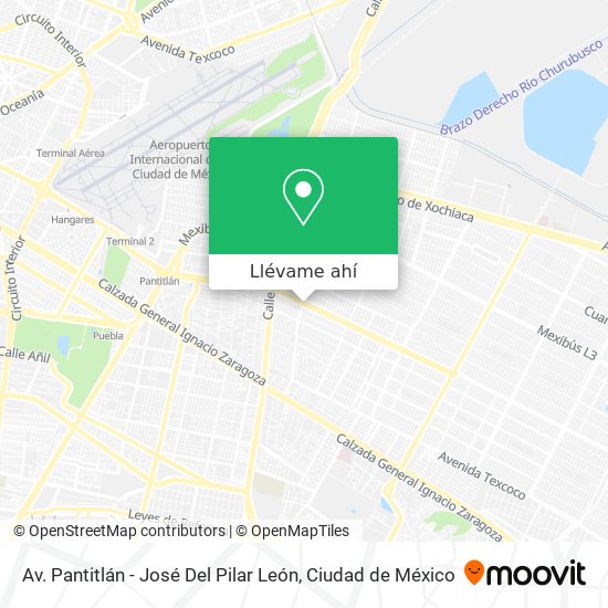 Mapa de Av. Pantitlán - José Del Pilar León