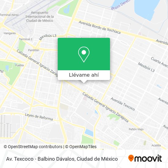 Mapa de Av. Texcoco - Balbino Dávalos