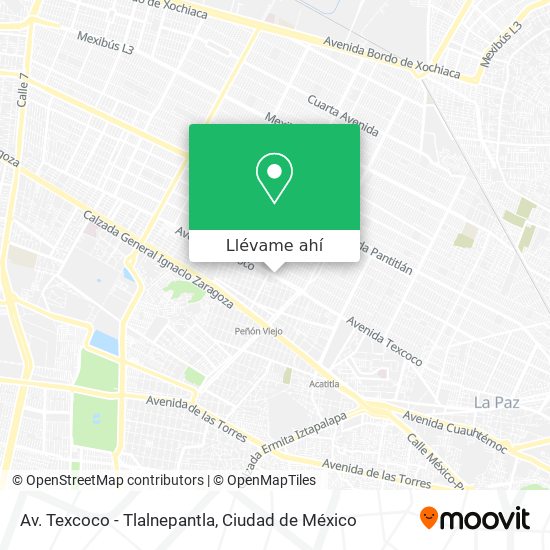 Mapa de Av. Texcoco - Tlalnepantla