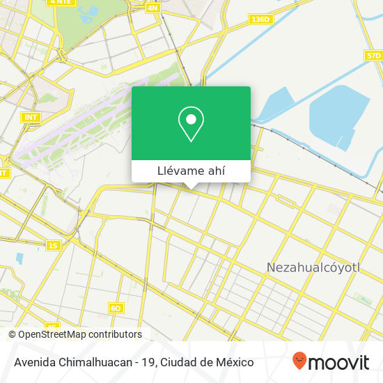 Mapa de Avenida Chimalhuacan - 19