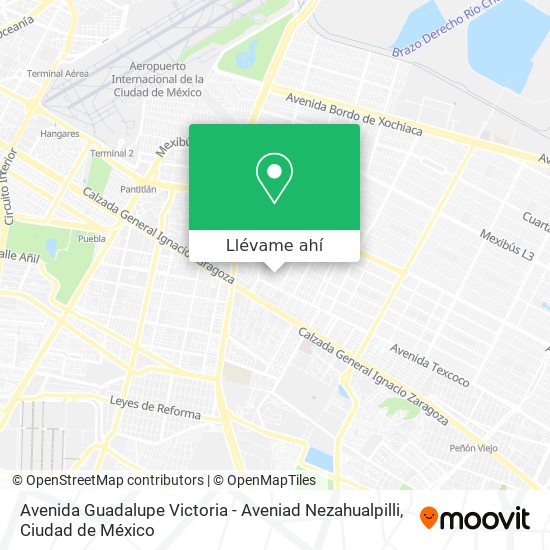 Mapa de Avenida Guadalupe Victoria - Aveniad Nezahualpilli