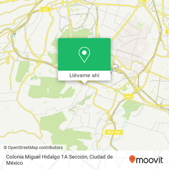 Mapa de Colonia Miguel Hidalgo 1A Sección