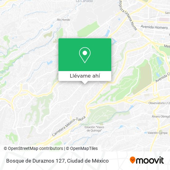 Mapa de Bosque de Duraznos 127