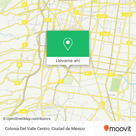 Mapa de Colonia Del Valle Centro