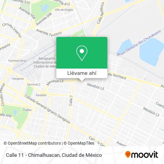 Mapa de Calle 11 - Chimalhuacan
