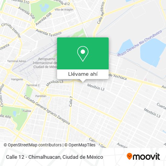 Mapa de Calle 12 - Chimalhuacan