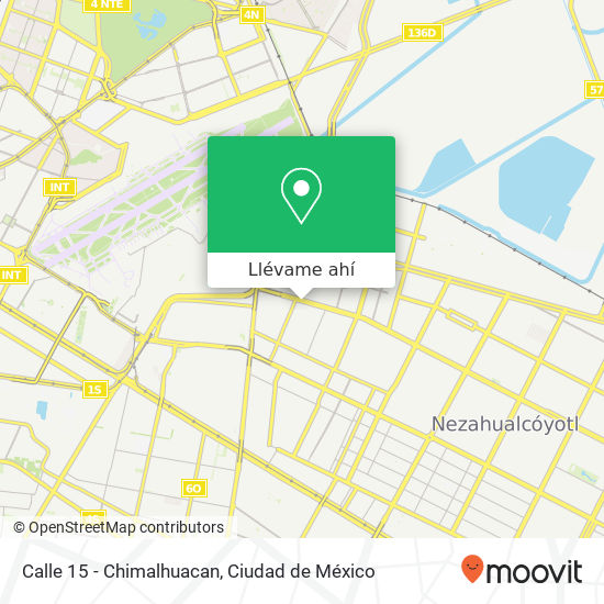 Mapa de Calle 15 - Chimalhuacan