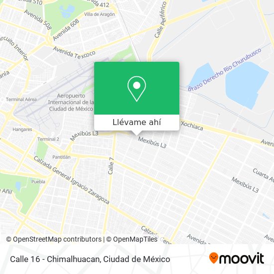 Mapa de Calle 16 - Chimalhuacan