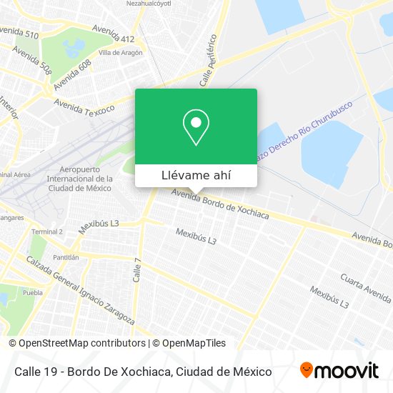 Mapa de Calle 19 - Bordo De Xochiaca