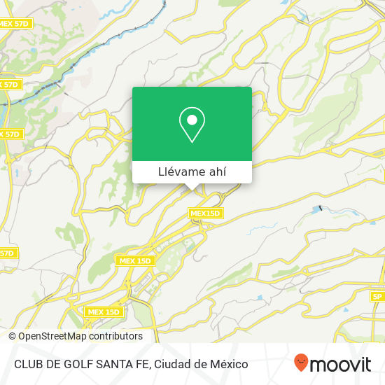 Mapa de CLUB DE GOLF SANTA FE