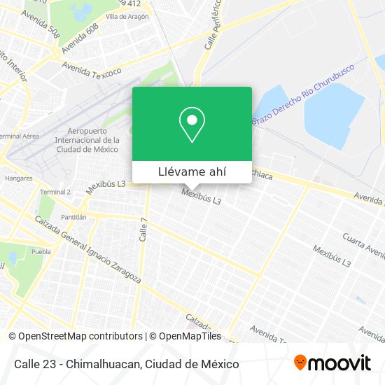 Mapa de Calle 23 - Chimalhuacan