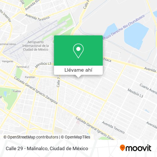 Mapa de Calle 29 - Malinalco