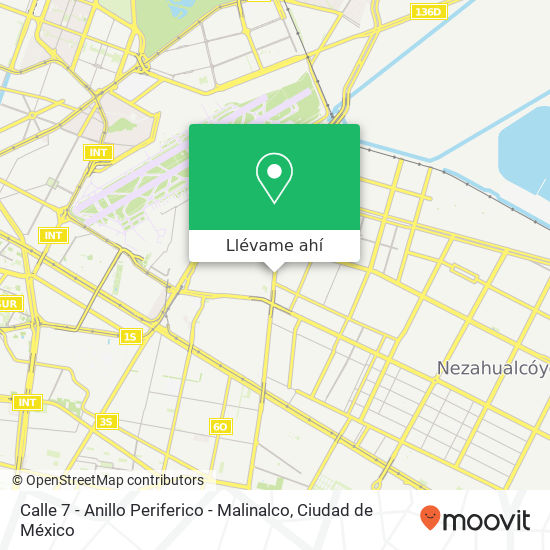 Mapa de Calle 7 - Anillo Periferico - Malinalco