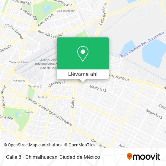 Mapa de Calle 8 - Chimalhuacan