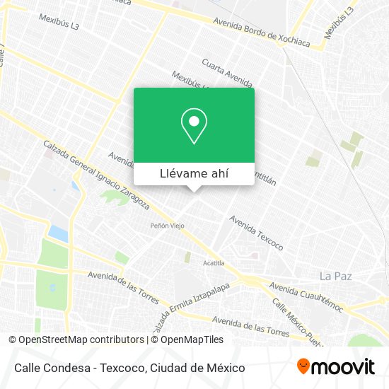 Mapa de Calle Condesa - Texcoco
